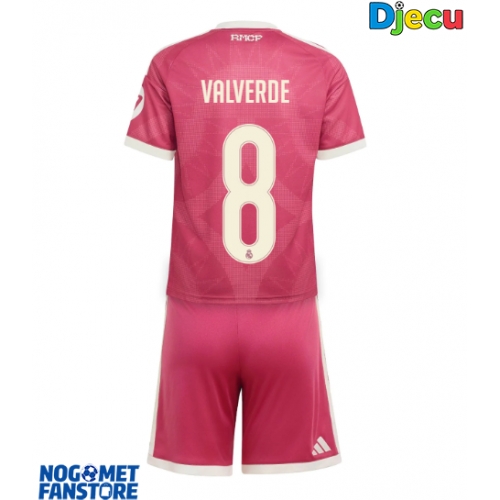 Real Madrid Federico Valverde #8 Rezervni Dres za djecu 2026-27 Kratak Rukav (+ Kratke hlače)